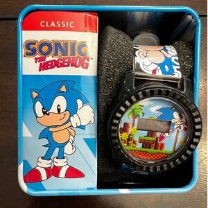 Sonic The Hedgehog Classic Digital Watch Tin Set For Kids